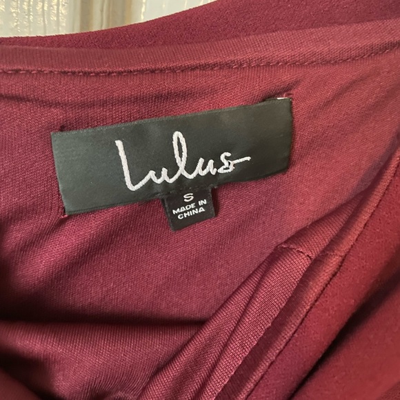 Lulu’s Enchanting Romantic Burgundy Off-the-Shoulder Maxi Dress - Picture 6 of 7